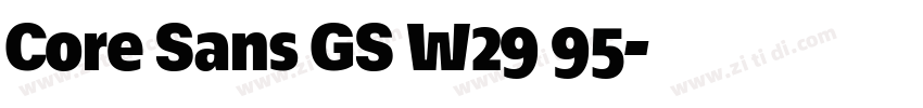 Core Sans GS W29 95字体转换